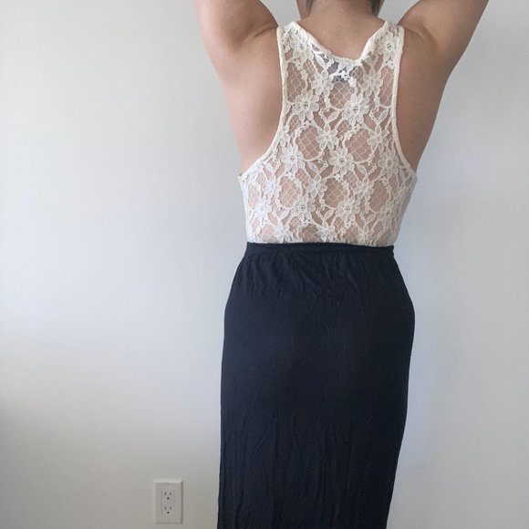 Lace Top Boho Maxi Dress - Picture 4 of 5
